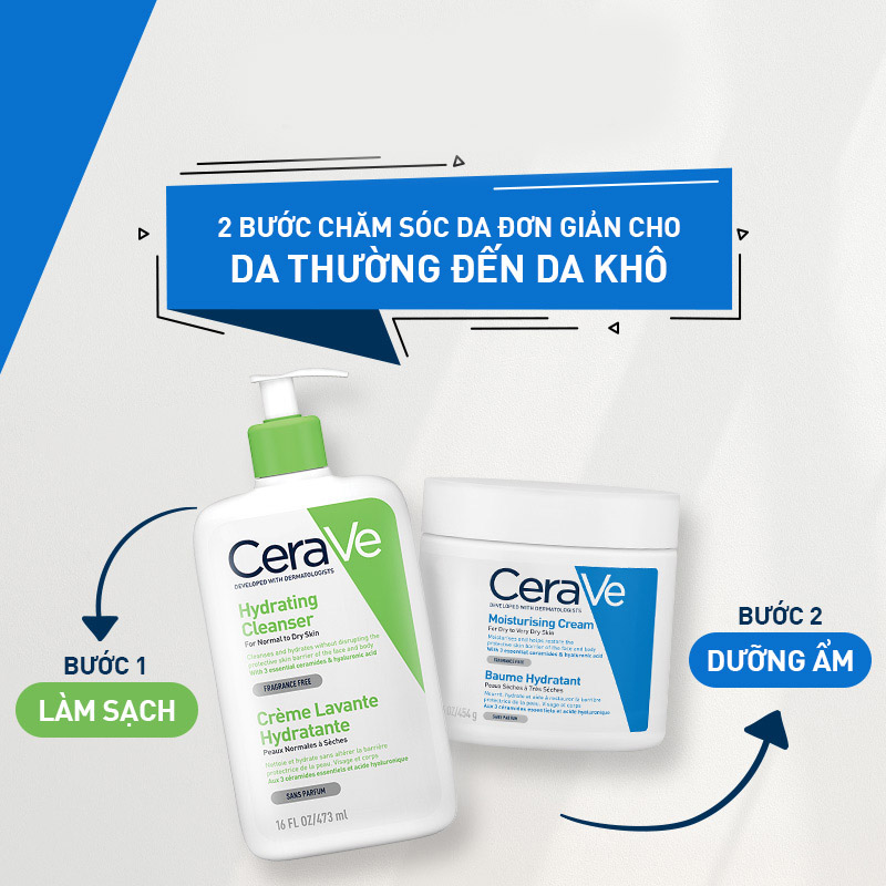 Kem dưỡng ẩm dành cho da khô CeraVe Moisturising Cream 454G