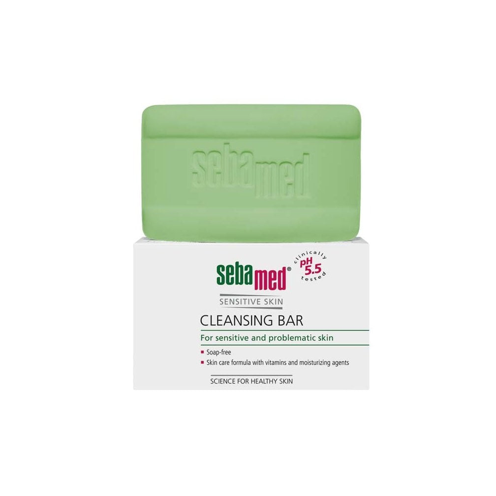 Combo 4 Bánh Xà Phòng Làm Sạch Kháng Khuẩn Ngừa Viêm Da Ngăn Mụn Sebamed Sensitive Skin Cleansing Bar Ph5.5 Từ Đức Bánh 100Gr - Phù Hợp Với Người Bị Viêm Da Cơ Địa