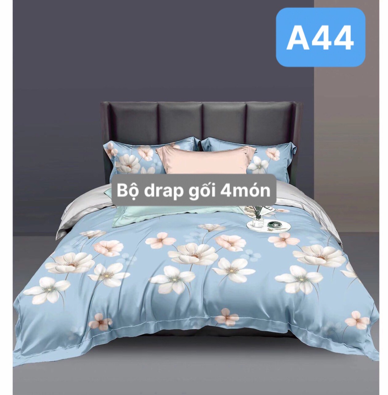 Bộ drap gối Tencel vải Hàn Quốc , đỉnh cao mát , mềm mại mẫu A10