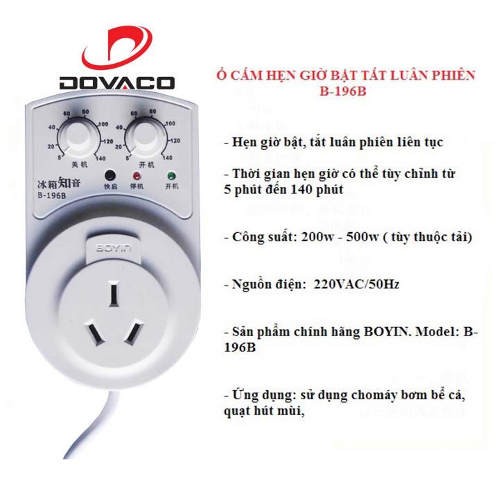 Ổ cắm hẹn giờ bật tắt luân phiên B-196B