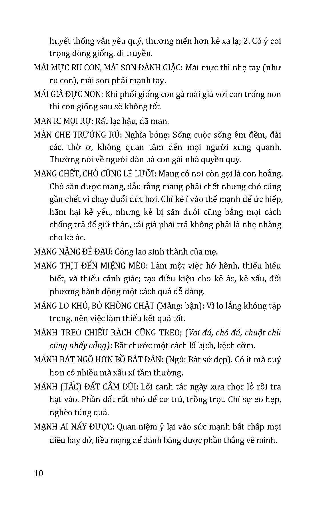 Giải Nghĩa Thành Ngữ Tục Ngữ Việt Nam - Quyển 2: Từ M Đến Y
