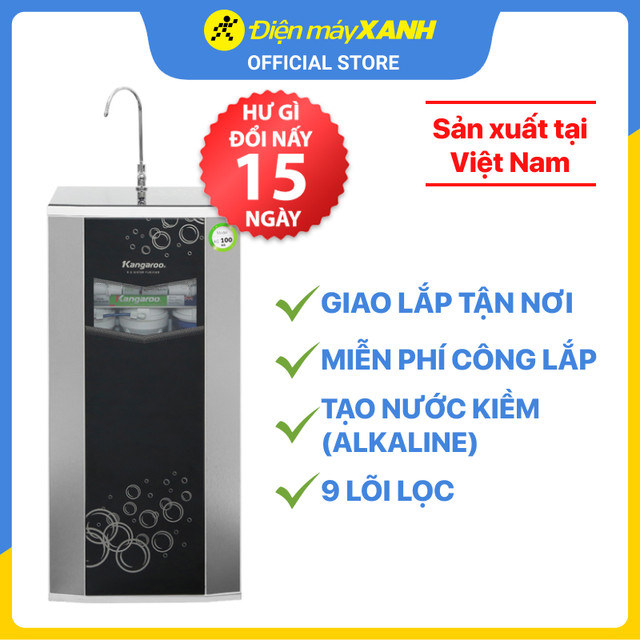 Máy lọc nước R.O Hydrogen Kangaroo VTU KG100HA 9 lõi - Hàng chính hãng - Giao hàng toàn quốc