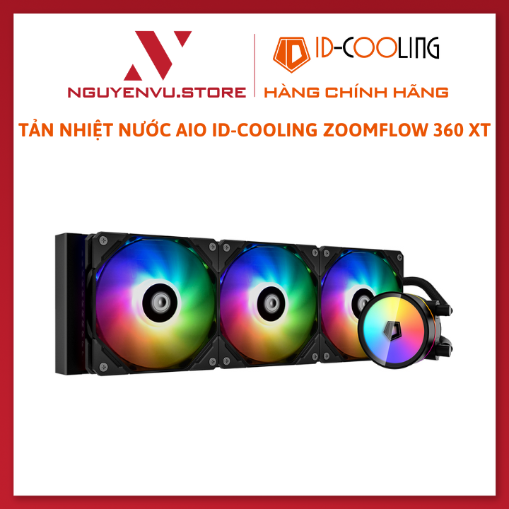 Tản nhiệt nước AIO ID-Cooling ZOOMFLOW 360-XT ARGB (Hỗ trợ socket 1700) - Hàng chính hãng