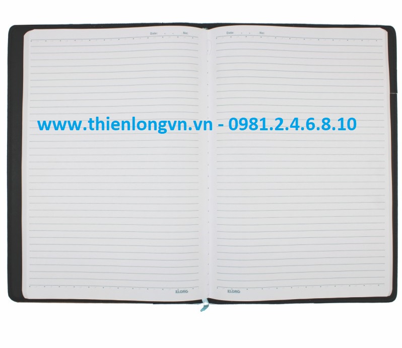 Sổ giả da Bureau B5 - 260 trang; Klong 328 bìa đen