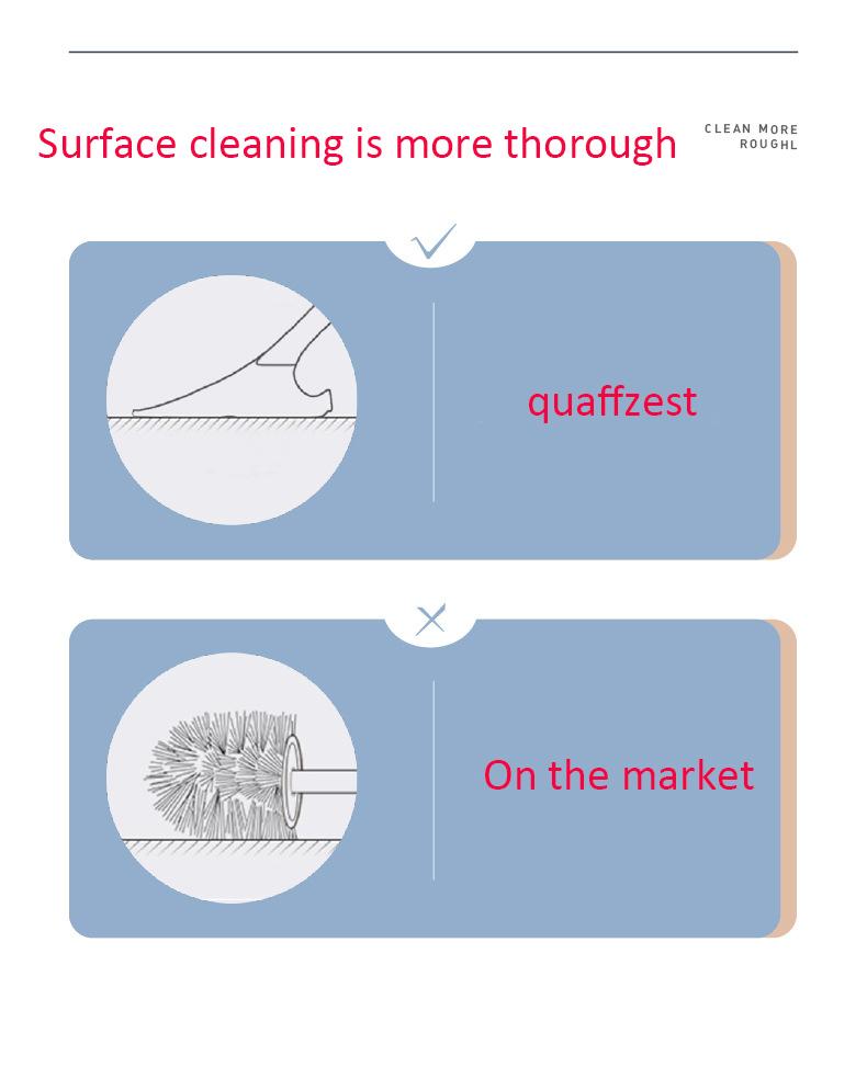 Bàn chải tay cầm dài toilet treo tường