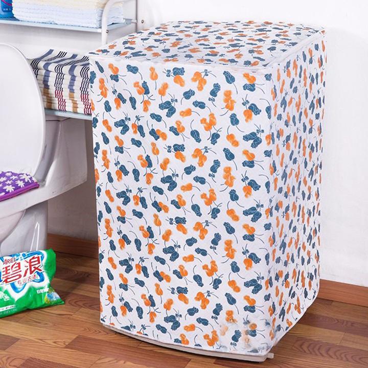 Áo trùm máy giặt loại dày - họa tiết ngẫu nhiên - Cửa trên size A - GDHN Loại Tốt