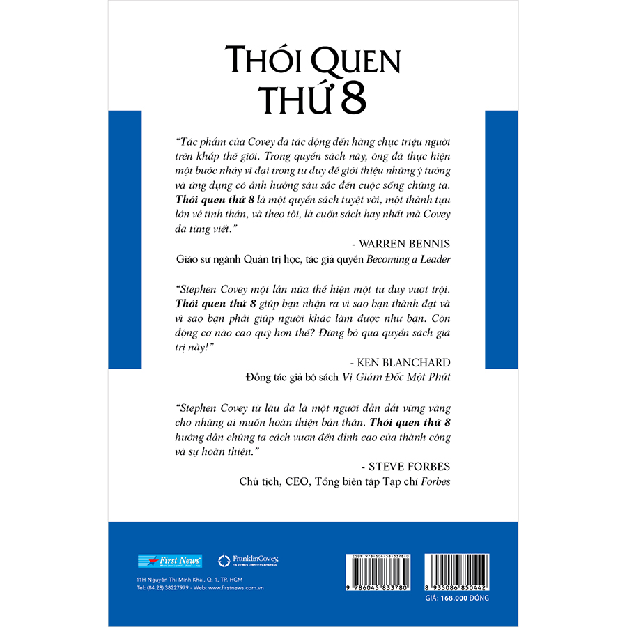 Thói Quen Thứ 8 - Từ Hiệu Quả Đến Vĩ Đại (Bìa Cứng)