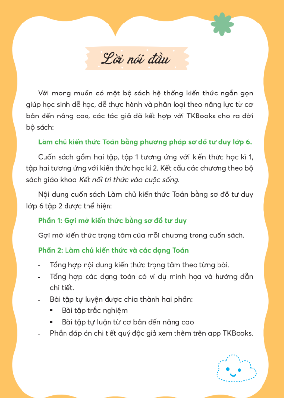 Sách - Làm Chủ Kiến Thức Toán Lớp 6 Bằng Sơ Đồ Tư Duy - Tập 2