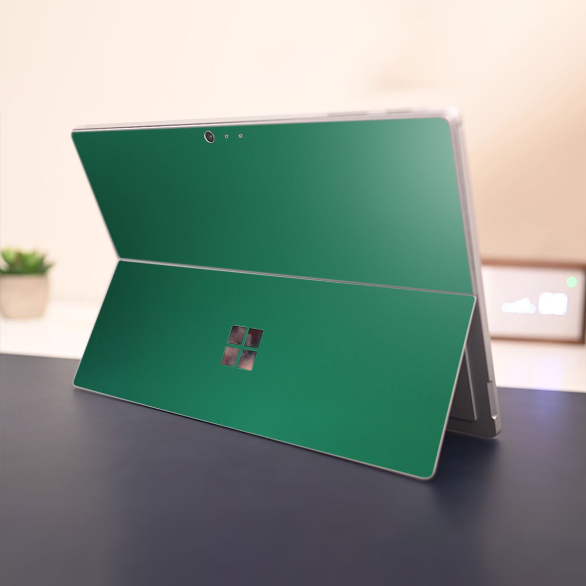 Skin dán hình Aluminum Chrome xanh lục bảo cho Surface Go, Pro 2, Pro 3, Pro 4, Pro 5, Pro 6, Pro 7, Pro X