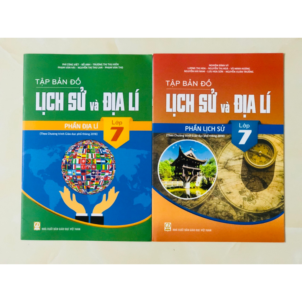 Sách - Combo Tập bản đồ Lịch sử và Địa lí lớp 7 - Phần Địa lí + Lịch Sử lớp 7- ĐN