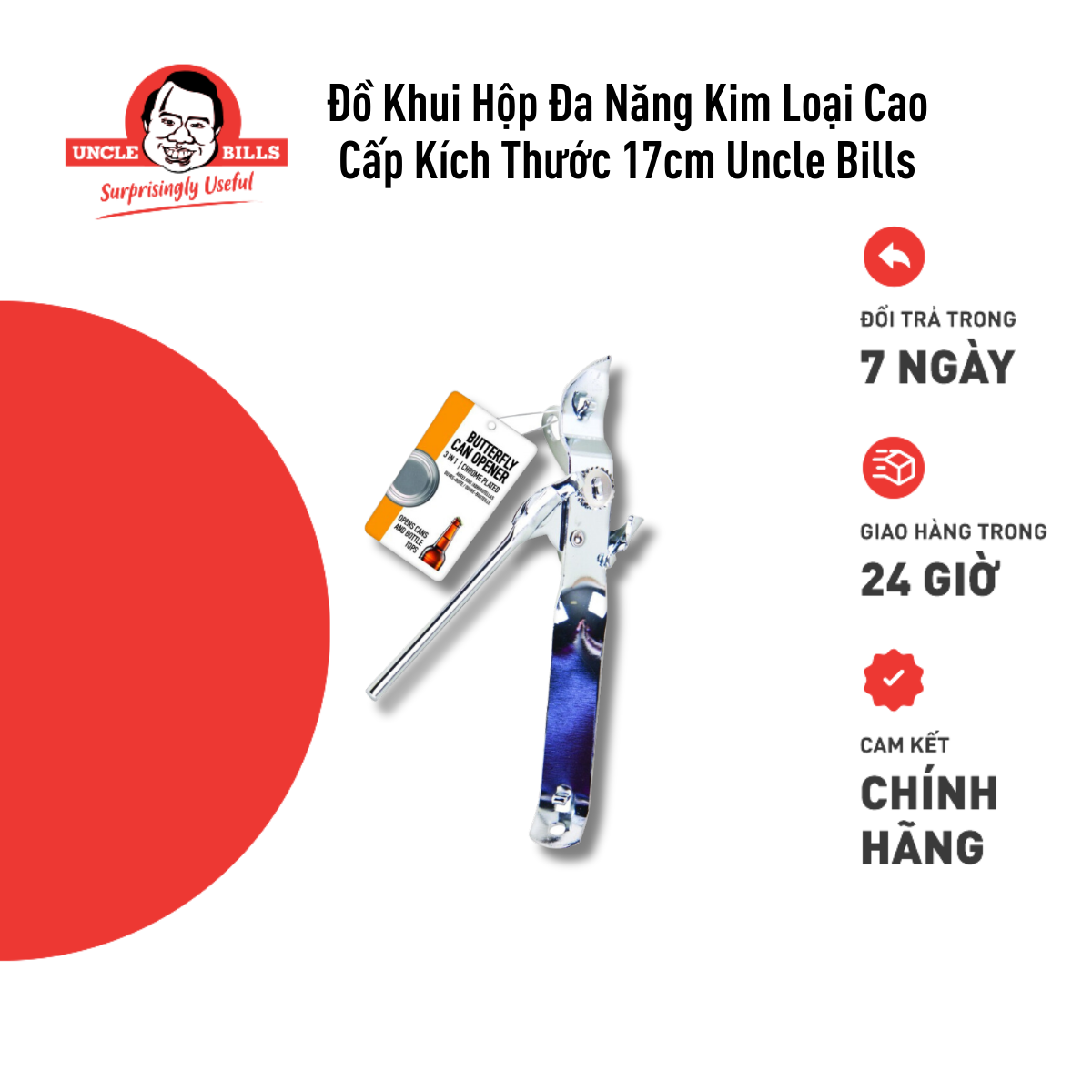 Dụng Cụ Khui Hộp Đa Năng Tiện Lợi Uncle Bills KA0112