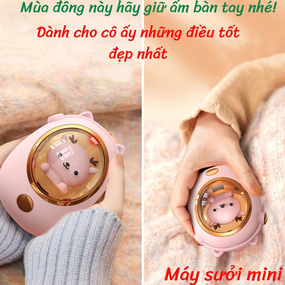 Máy Sưởi Tay Mini Cầm Tay Làm Ấm Nhanh Sạc USB Mức Độ Nhiệt Tùy Chỉnh Tiện Dụng Văn Phòng Du Lịch Phượt Dã Ngoại – Hàng Nhập Khẩu