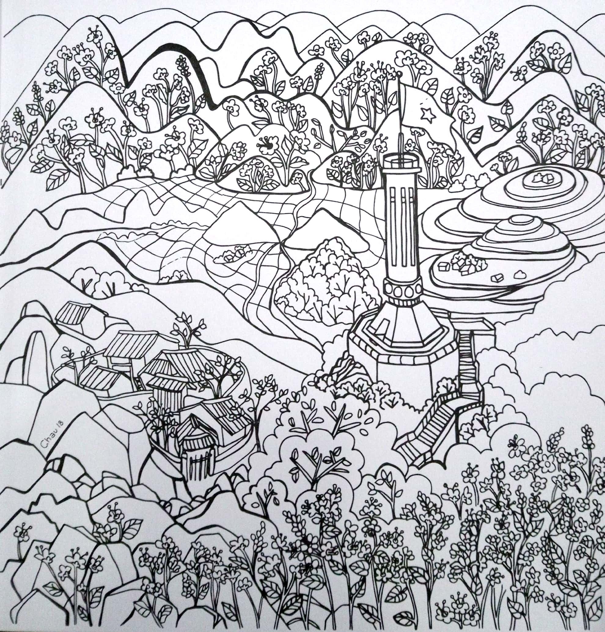 Wonderful Vietnam Coloring Book