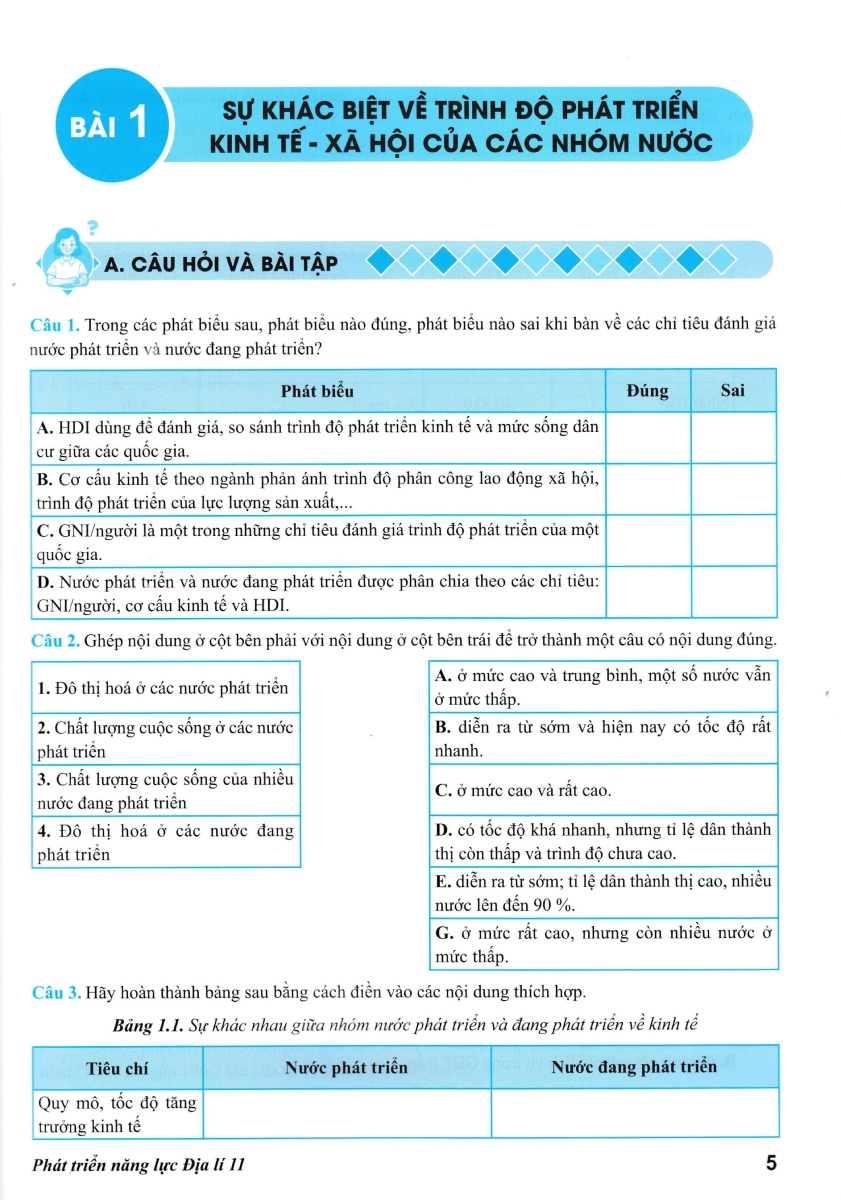 ND - Phát Triển Năng Lực Địa Lí 11 (Biên Soạn Theo Chương Trình GDPT Mới)