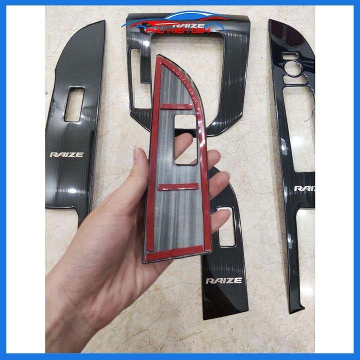 Ốp nội thất cho xe ô tô Raize 2021-2022-2023 vân Titan/Cacbon bảo vệ chống trầy xước và làm đẹp xe