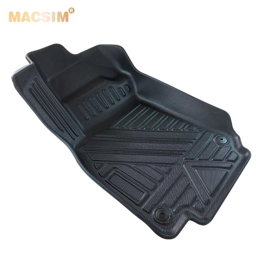 Thảm lót sàn xe ô tô Audi A7 2019 - 2021 Nhãn hiệu Macsim chất liệu nhựa TPE cao cấp màu đen