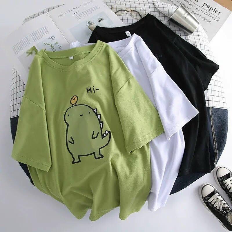 Áo Thun Tay Lỡ Unisex KHỦNG LONG Form <70kg