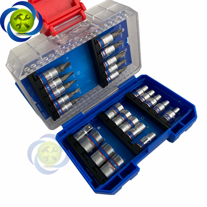 Bộ mũi vít và đầu tuýp 1/4 có 47 chi tiết Kingtony 2547MR-EB