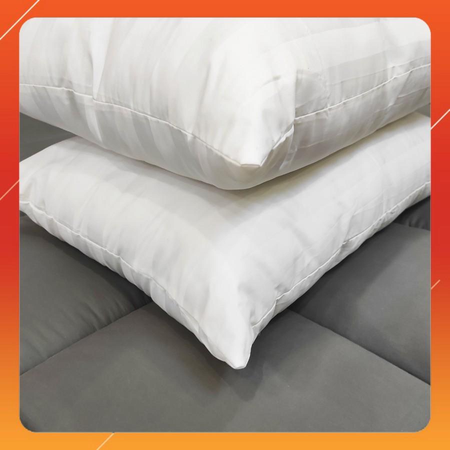 Gối Lông Vũ Microfiber Cao Cấp Chuẩn Khách Sạn 5 Sao Ruột Gối Lông Vũ Nhân Tạo Êm Ái, Kháng Khuẩn, Bền Đẹp