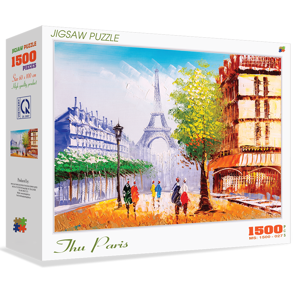 Bộ tranh xếp hình cao cấp 1500 mảnh ghép – Thu Paris