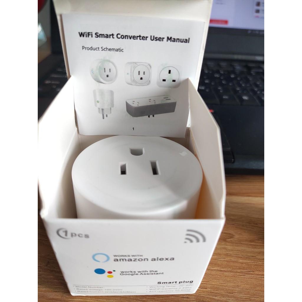 Hight Quaity (Thống kê điện năng) Ổ cắm wifi 10A US Smart Life Hẹn giờ thông minh