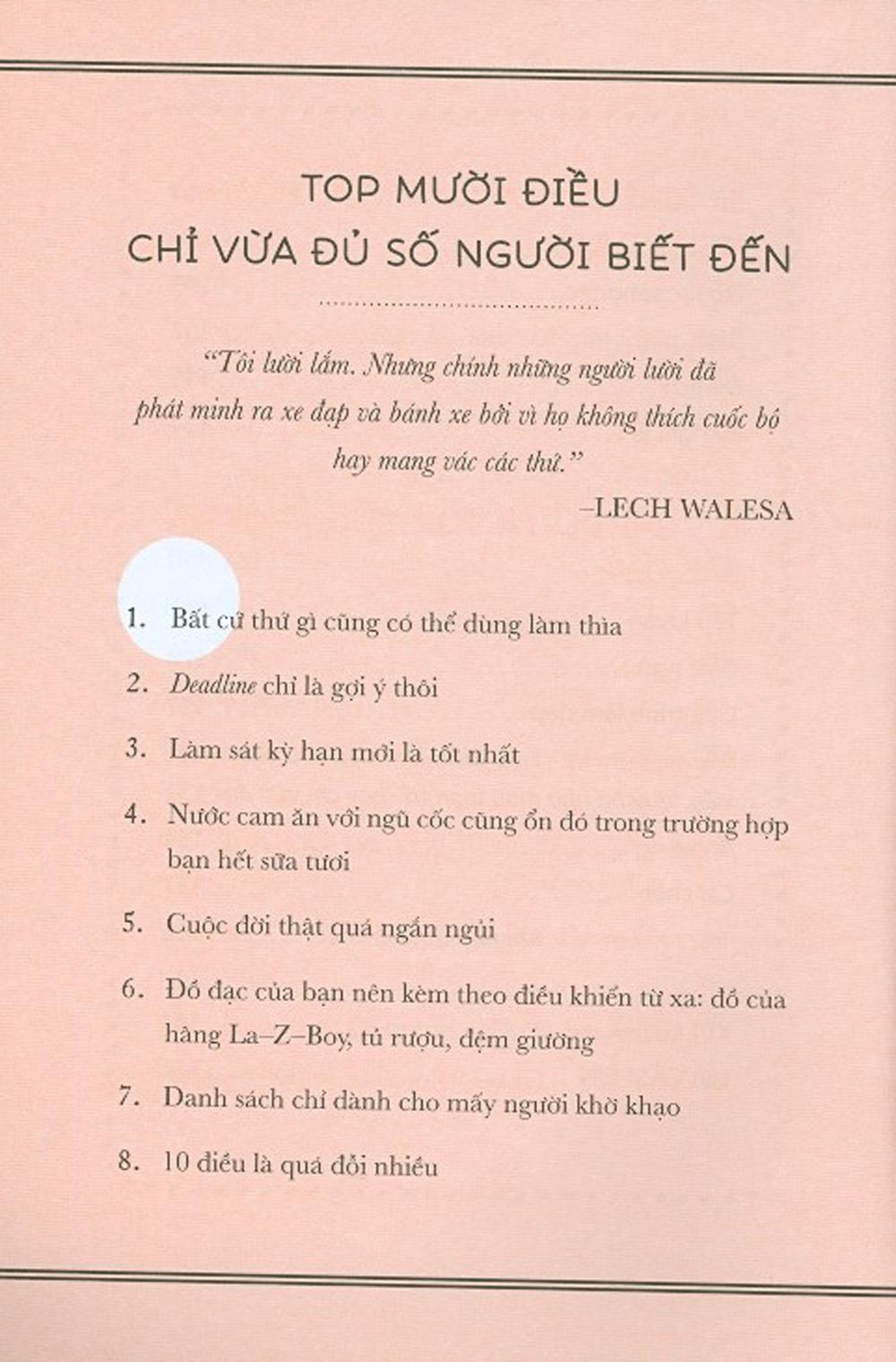 Chỉ Đủ Là Vui - Sống Trót Lọt Với Bí Thuật Biếng Lười