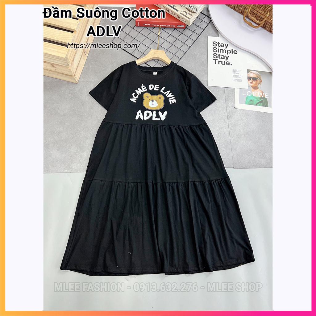 Đầm bầu suông cotton dáng dài, váy xuông đuôi cá co giãn 4 chiều, MLEE SHOP