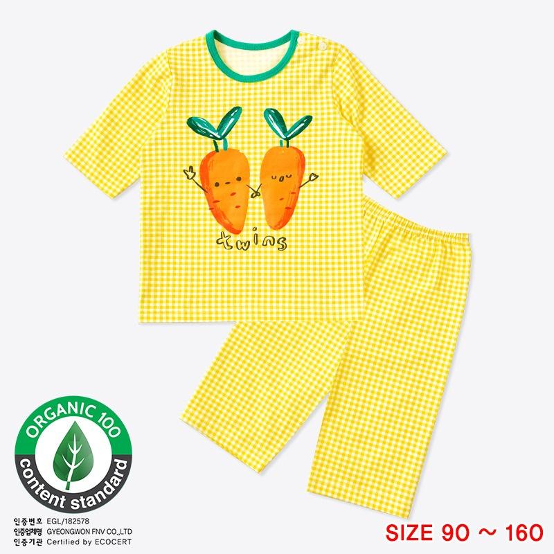 Đồ bộ lửng tay mặc nhà cotton mịn cho bé gái U2026