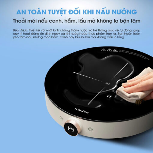 [Hàng chính hãng] Bếp Từ Đơn Bếp Lẩu KALITE Power S8 2000W - Mặt Kính Pha Lê Chịu Nhiệt Cao - Tản Nhiệt Tốt Chín Đều