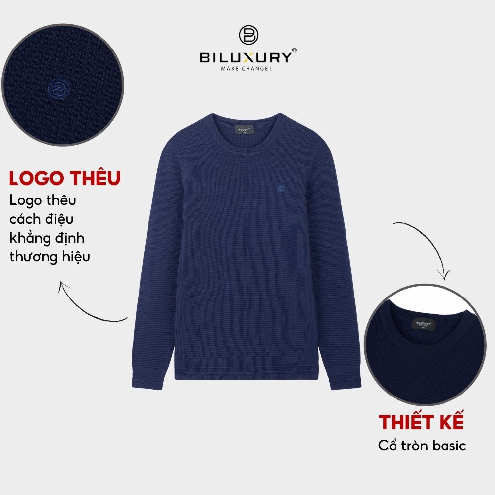 Áo len nam dài tay Biluxury chất liệu cao cấp vải mền mịn co giãn thoải mái phom dáng trẻ trung 6ALRB001
