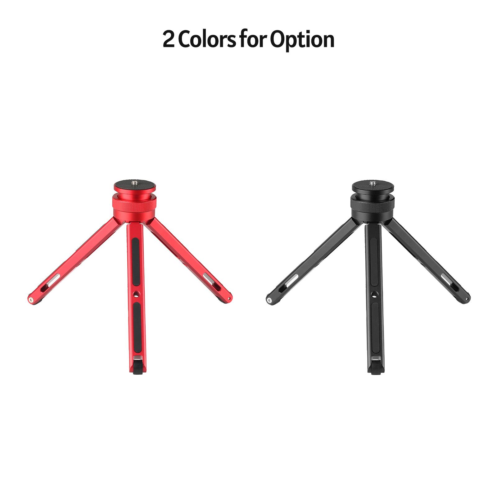 Chân máy để bàn bằng nhôm Chiều cao có thể điều chỉnh vô cấp với Giao diện 1/4-inch Đa năng cho máy ảnh DSLR SLR Điện thoại