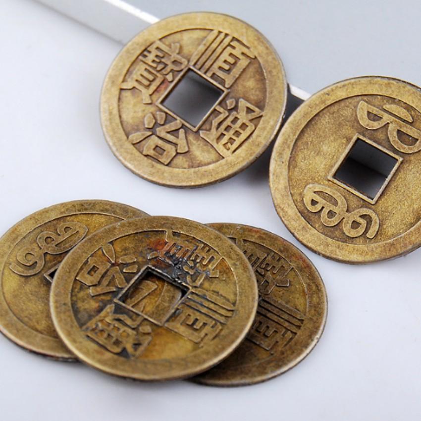 Đồng xu ngũ đế phong thủy cầu tài lộc 206229