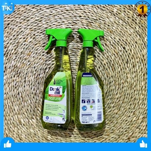 [Nhập Khẩu Đức] DUNG DỊCH TẨY RỬA NHÀ TẮM DENKMIT BADREINIGER NATURE 750ML, Giúp nhà tắm của bạn luôn sạch và thơm mát.