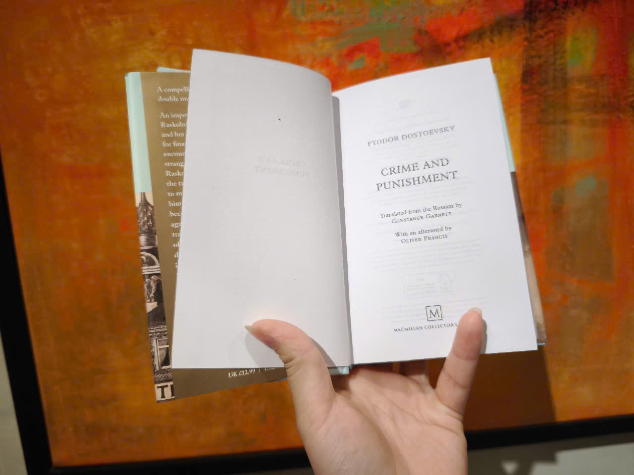 Sách - Crime and Punishment by Fyodor Dostoevsky: 96 - Nhập khẩu UK, bìa cứng, khổ pocket dát vàng