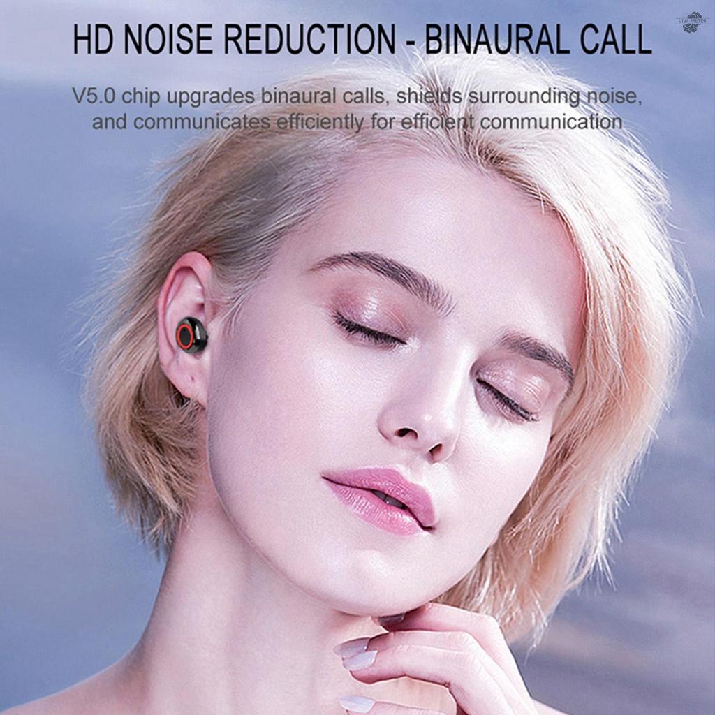 Y50 BT5.0 True Wireless Headphones Sport Headset Touch Control Mini Earbuds In-ear Earphones with Mic Charging Case