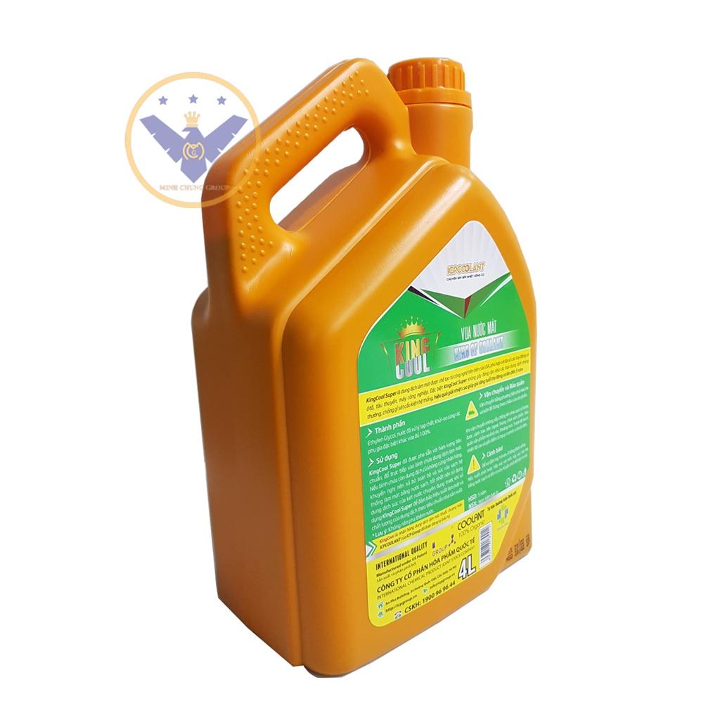 Bộ Nước làm mát xe ô tô KINGCOOL SUPER can 4L + Súc két nước BLUCHEM 300ml