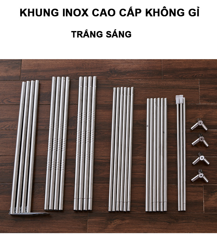 Màn ( mùng ) khung không khoan tường cao cấp chống muỗi ,côn trùng