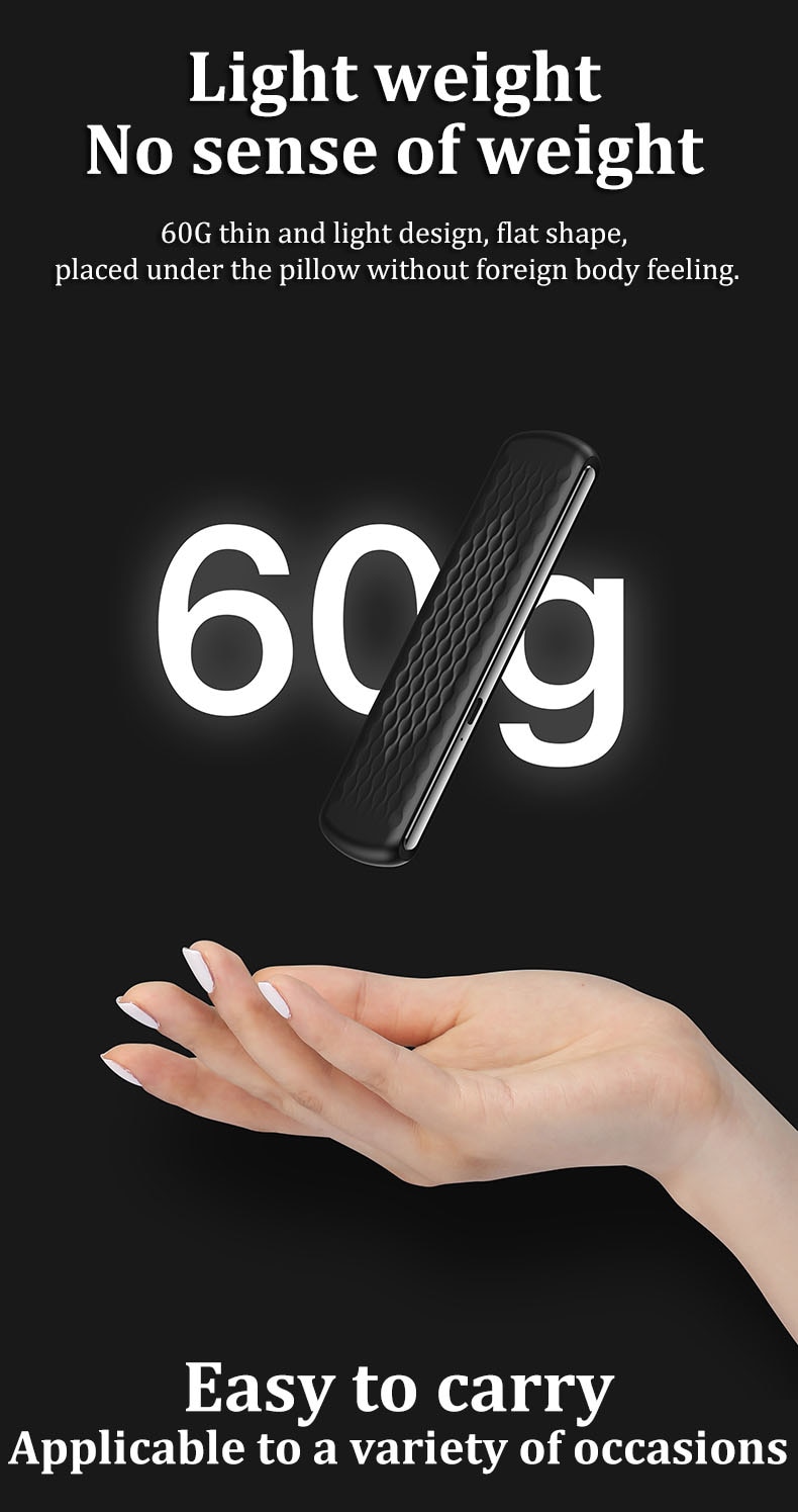 Loa Thanh bluetooth 5.1 truyền dẫn xương nghe nhạc lúc thư giãn đi ngủ Bone Sleep Conduction Tech