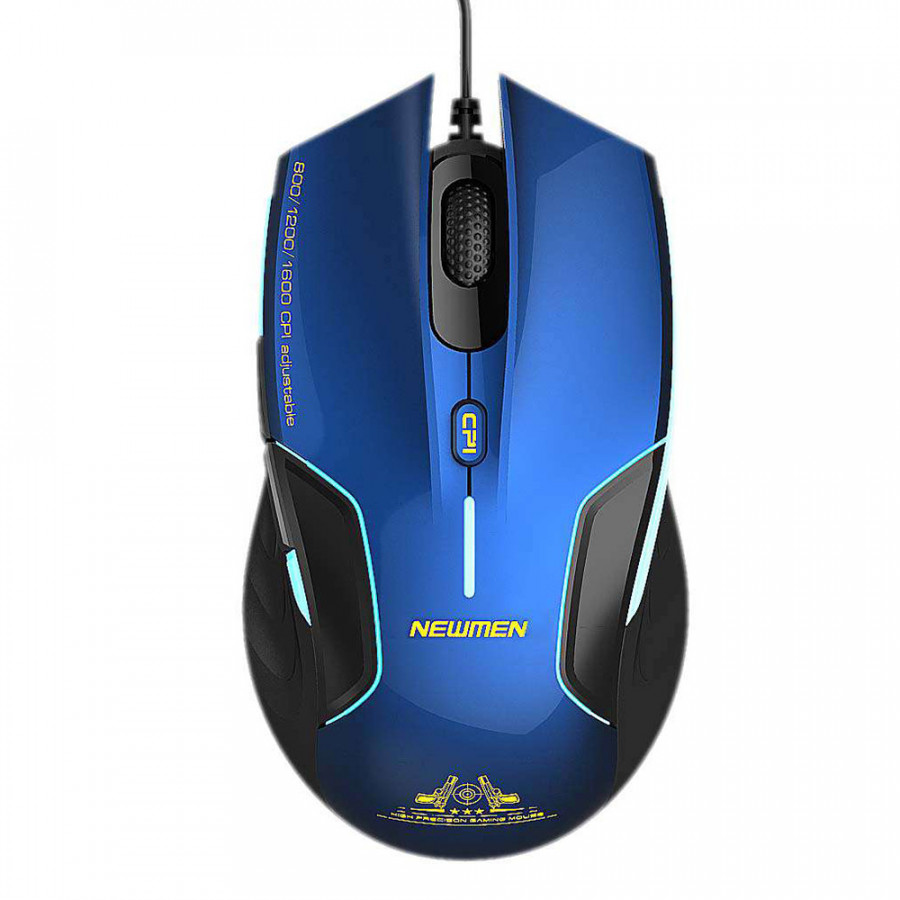 Chuột Dây Quang Gaming NEWMEN G7 Plus (Xanh) Cao cấp - Hàng Chính Hãng