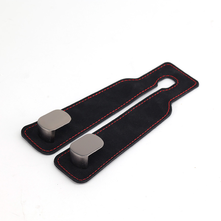 Móc Treo Kép Đa Năng Trên Ô Tô CIND BO-N021 Bằng Kim Loại Bọc Da Lộn Màu Đen Sang Trọng Cho Nội Thất Xe - Nhập Khẩu Chính Hãng