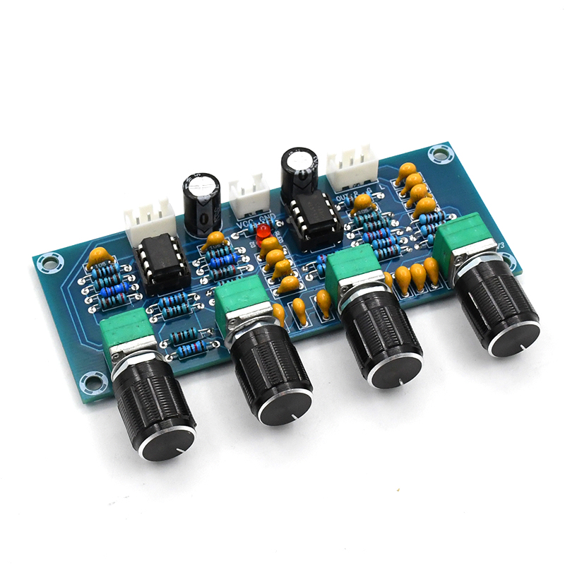 Hình ảnh XH-A901 NE5532 Tone Board Preamp Pre-amp with Treble Bass Volume Adjustment Pre-amplifier Tone Controller for Amplifier Board