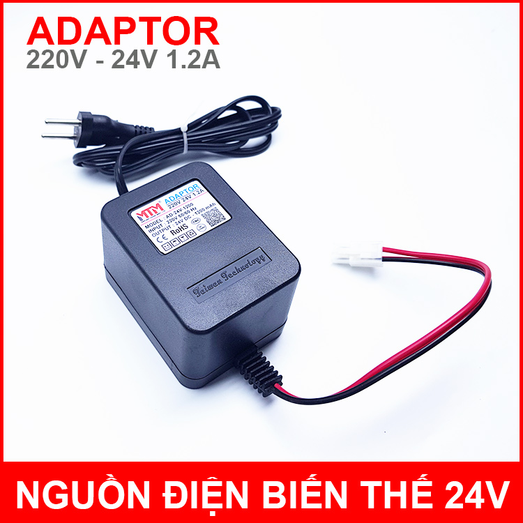 Nguồn điện adaptor biến thế máy phun sương lọc nước RO 220V 24V 1.2A MTM chính hãng