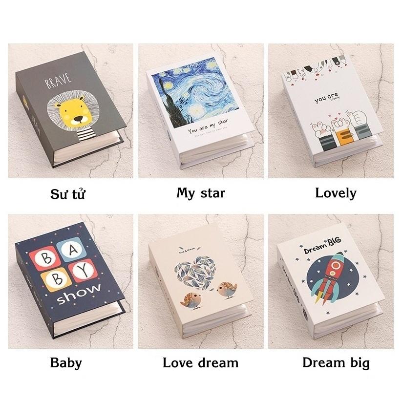 Album ảnh 13x18 đựng 100, 200 ảnh bìa giấy cứng đẹp cute để ảnh cho con, ảnh gia đình, làm quà tặng