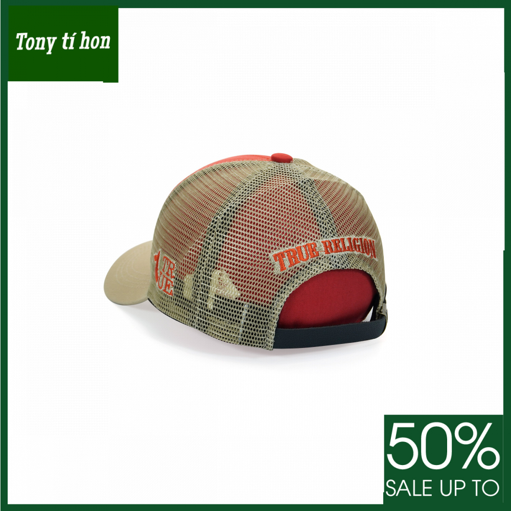Tony tí hon - Mũ/nón kết lưỡi trai ông địa phối lưới đỏ vàng nâu thời trang nam nữ cao cấp