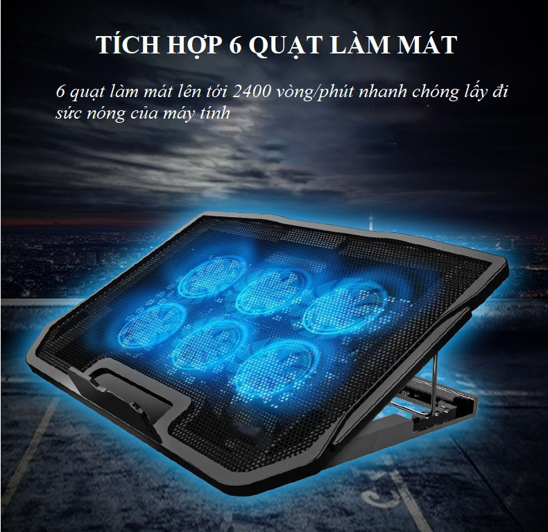 Quạt tản nhiệt latop h009