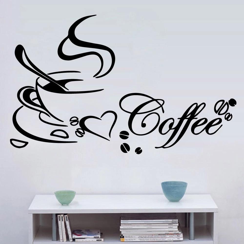 Decal trang trí tiệm cà phê
