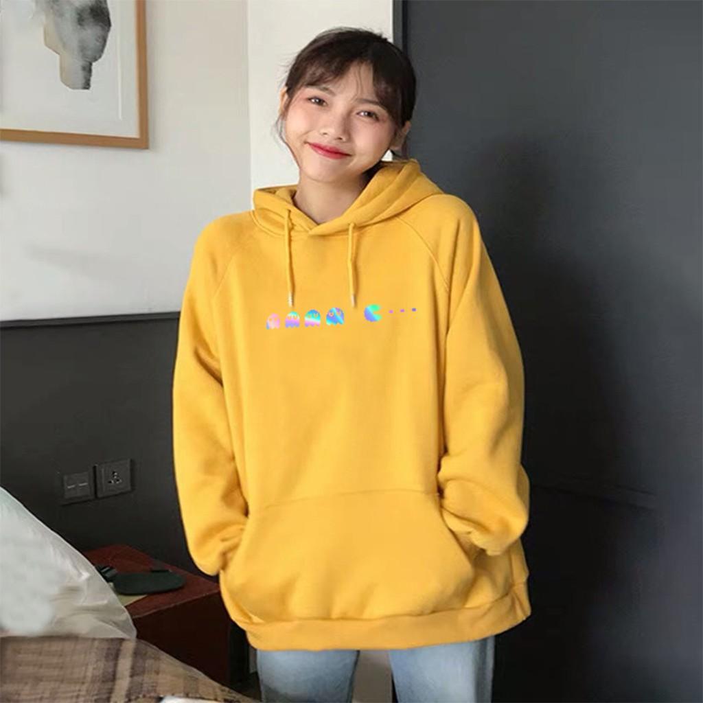 Áo hoodie Unisex dạ quang - Áo khoác nỉ phản quang họa tiết Game over in cao cấp