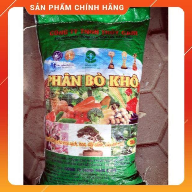 Phân Bò Khô Đã Qua Xử Lý Không Mùi Chuyên Dùng Cho Hoa Cây Cảnh Cây Ăn Quả