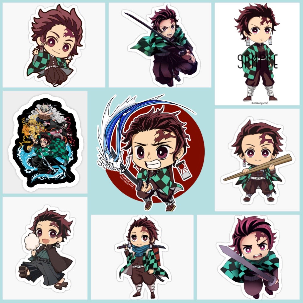 Sticker Kamado Tanjirou-Kimetsu no Yaiba Set 30