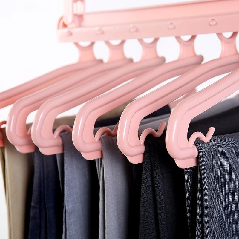 Móc treo quần áo 6 móc đa năng tiết kiệm diện tích tủ quần áo